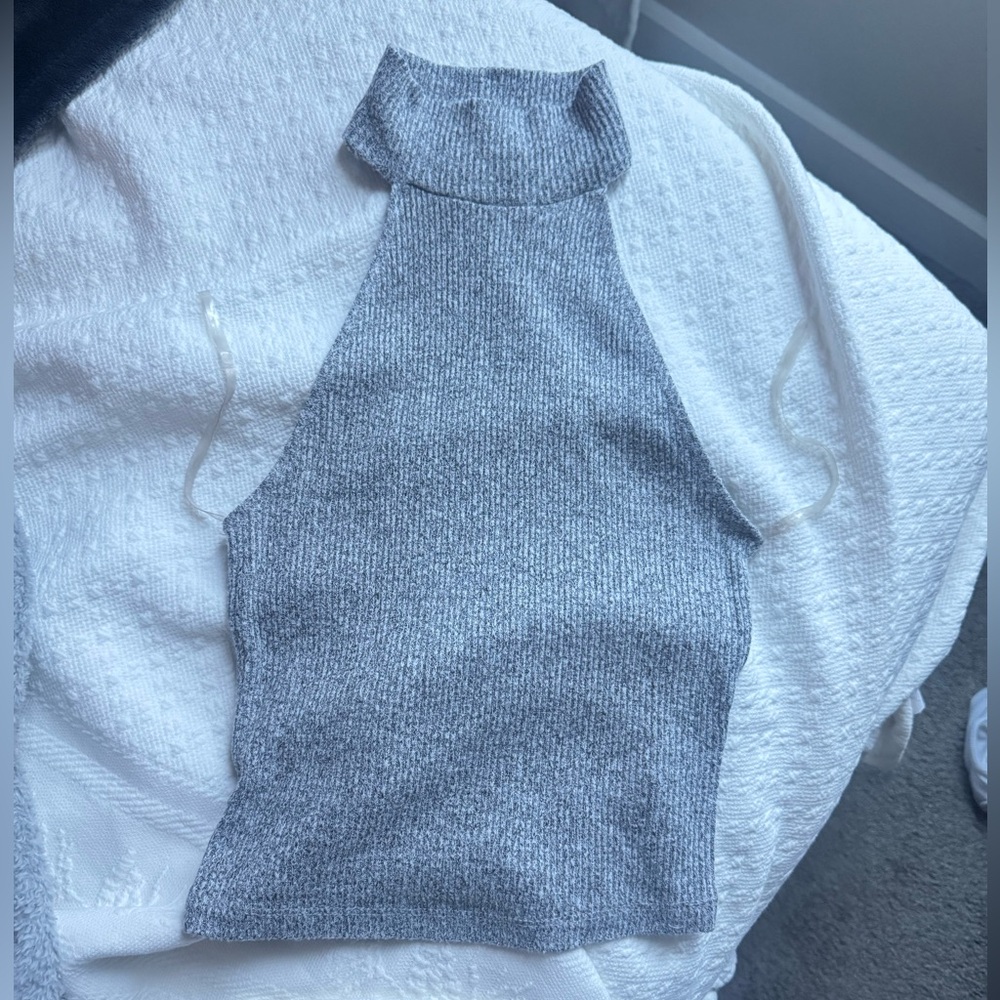 La Hearts Gray Halter Top